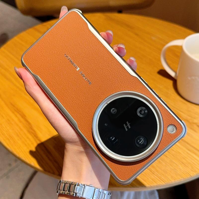 For Oppo Find X8 X8S Pro Plus Ultra Case Anti-Shock Corners Drop-proof Magsafe Electroplating Soft Grip Leather Cover