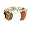 NOA [G6017] - Designer-Armband 'Nora' braun orange