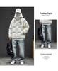 Men's High-End White Duck Down Jacket - Thick, Warm, Loose Fit with Hood