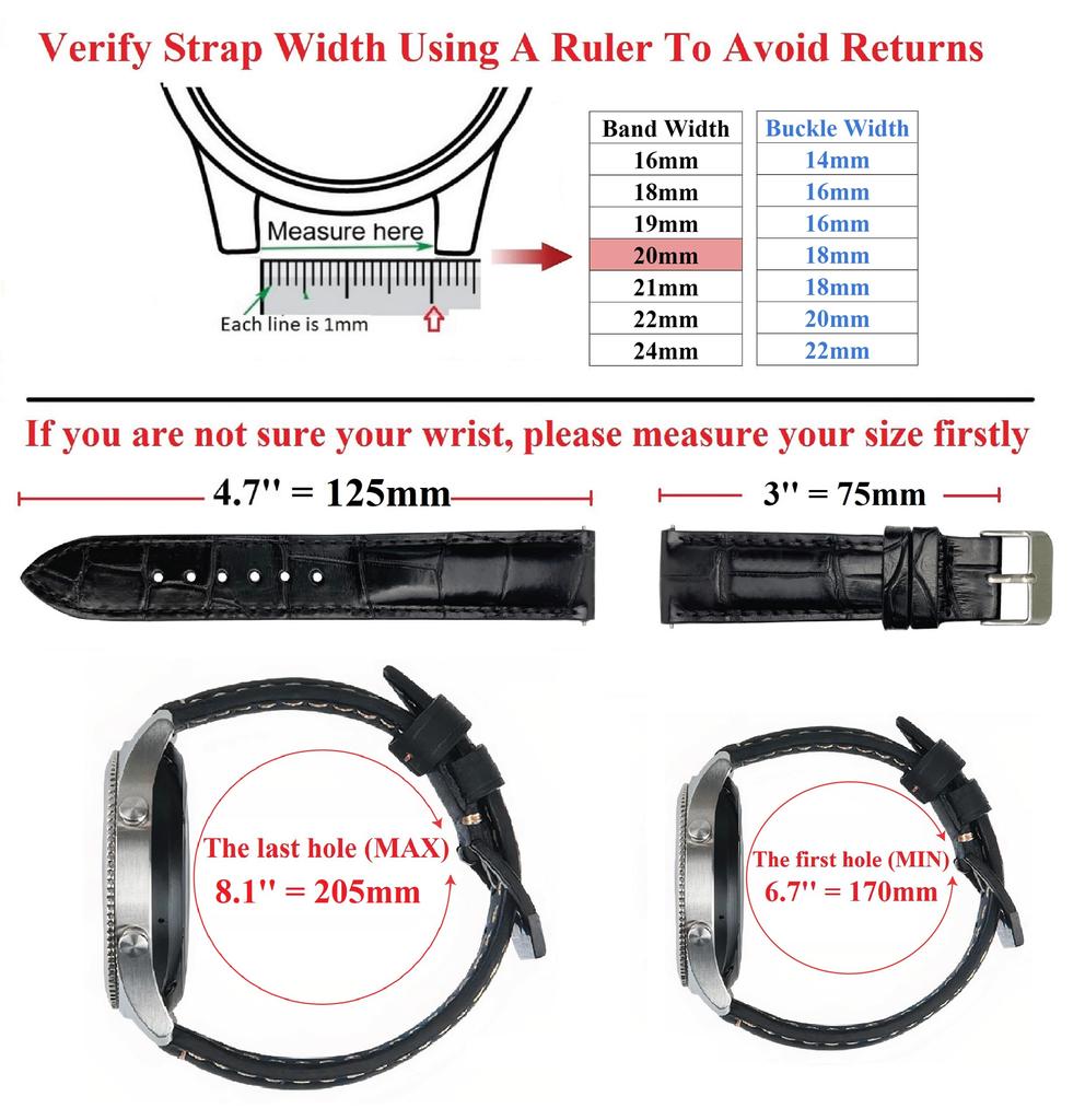 Vietnam Creations 22mm Dark Brown Watch Quick Release Replacement Watch Band with Wrist Handmade for Dark Brown Strap, Buckle, Men, (DH-03-22MM)