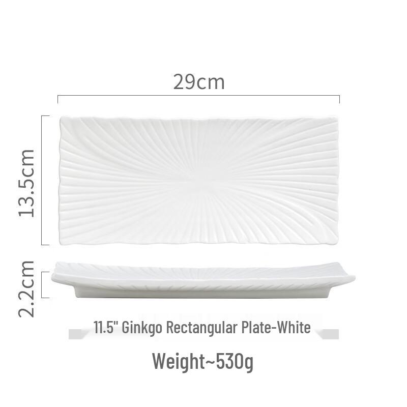 

Ru Han Pure White Ceramic Compartment Plate