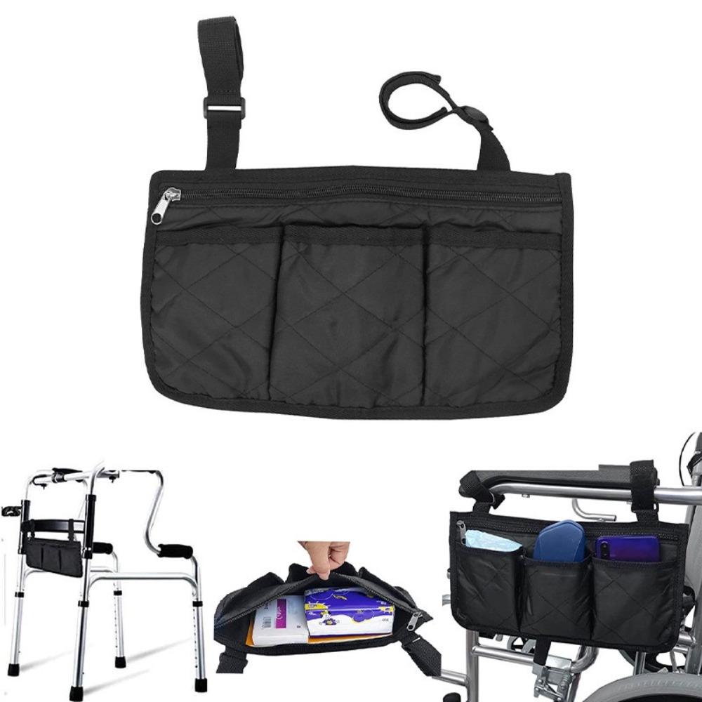 Multifunctional Seat Armrest Side Storage Bag Large Capacity Baby Stroller Hanging Bag  Wheelchair