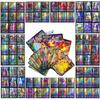 100 Cartes Pokémon Brillantes VSTAR GX EX VMAX MEGA ÉQUIPE TAG Énergie Dresseur Dracaufeu Pikachu Collection Carte de Combat S03