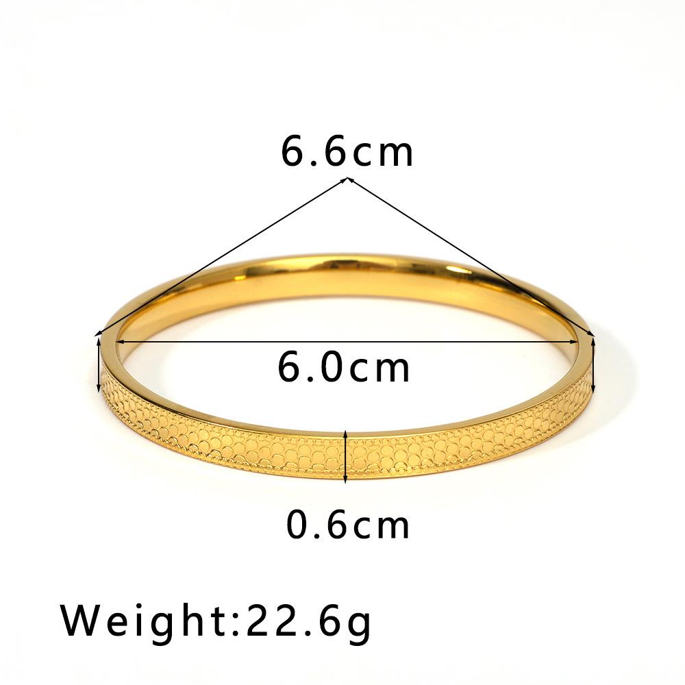 6mm Stainless Steel Zirconia Charm Bangle For Women Gold Color Rhinestone Bracelets