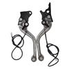 Motorcycle Brake Clutch Levers Handle Easy Installation Modification Accessories Brake Levers with LED Light for CG125
