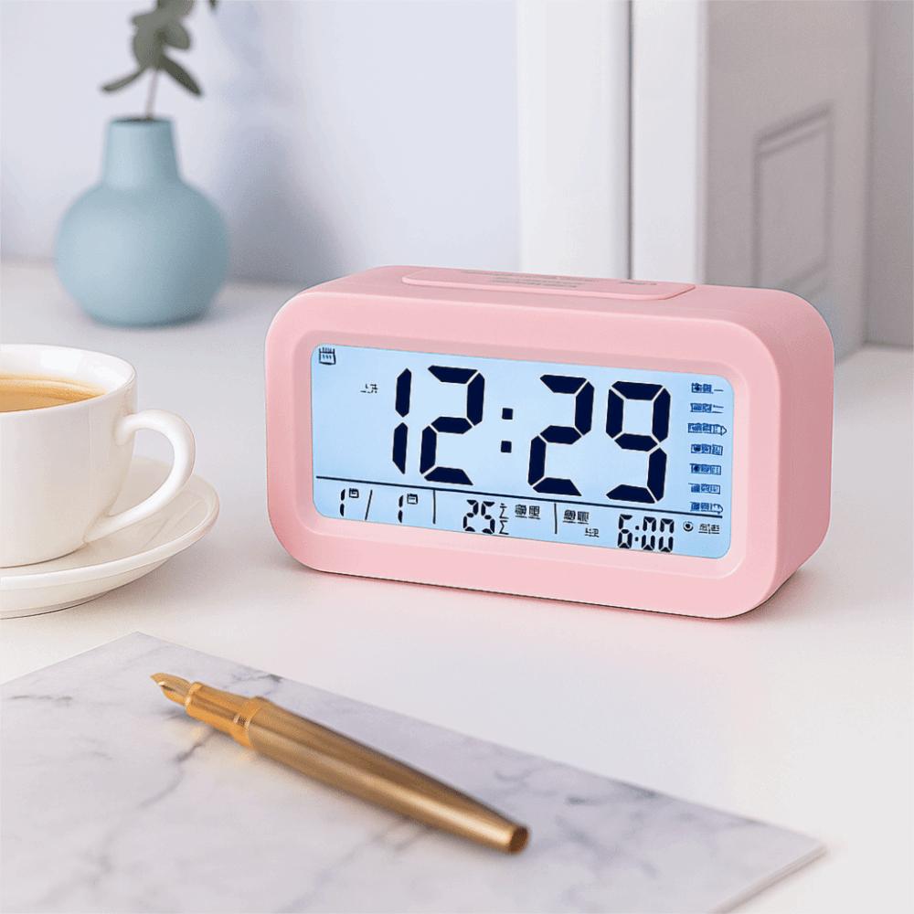 Snooze Feature LED Electronic Alarm Clock LED Display Desktop Table Clock Desktop