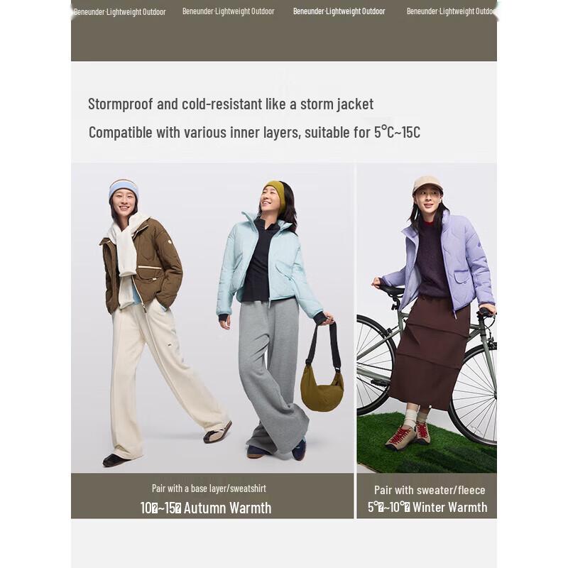 beneunder Women's Lightweight Stand Collar Air Fleece Jacket