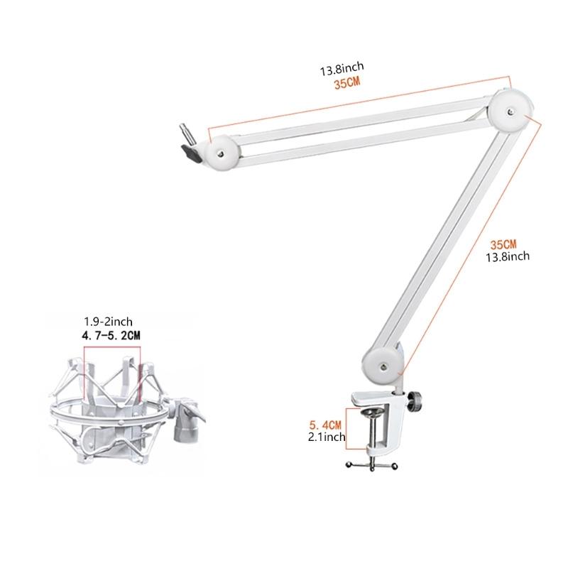 Professional Mic Boom Flexible Adjustable Microphone Stand Mount With/without Windshield for Studio and Home Recording