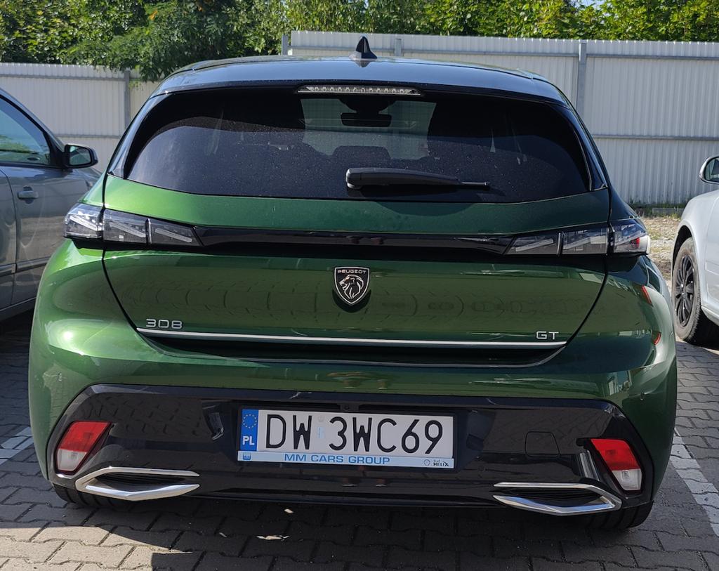 PEUGEOT 308 III 3 HB Chrome trim Chromed tailgate