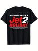 Funny Unisex Jet2 Holiday Graphic T-Shirt Casual Crew Neck Short Sleeve Tee