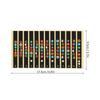 6PCS Black Color Fretboard Note Decals Self-Adhesive Guitar Fret Stickers  For Guitar Practice Use