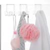Punch-Free Shower Door Hook Wall Mounted Transparent Acrylic Shower Hanger Clothing Hangings Rack Strong Load-Bearing