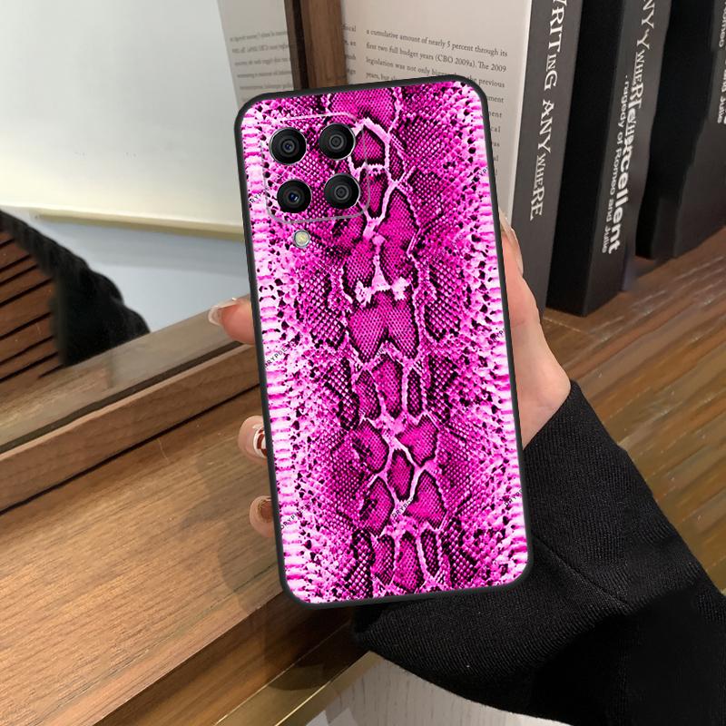 Snake Skin Print Case For Samsung Galaxy M12 M22 M32 M52 M13 M23 M33 M53 M20 M21 M31 M51 M14 M34 M54 M30s