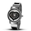 UTHAI CE80 Fashion Trendy Women's Watch Heart Shaped Open Bracelet Watchs Casual Cute Quartz Watch Simple Clock Gift
