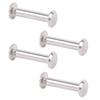 100 Sets Rivets M2 Stainless Steel Multifunctional Hex Nut   Flat Round Head Screw Rivets for Fence