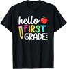 Hello First Grade Team 1st Grade Back To School Teacher Kids T-Shirt