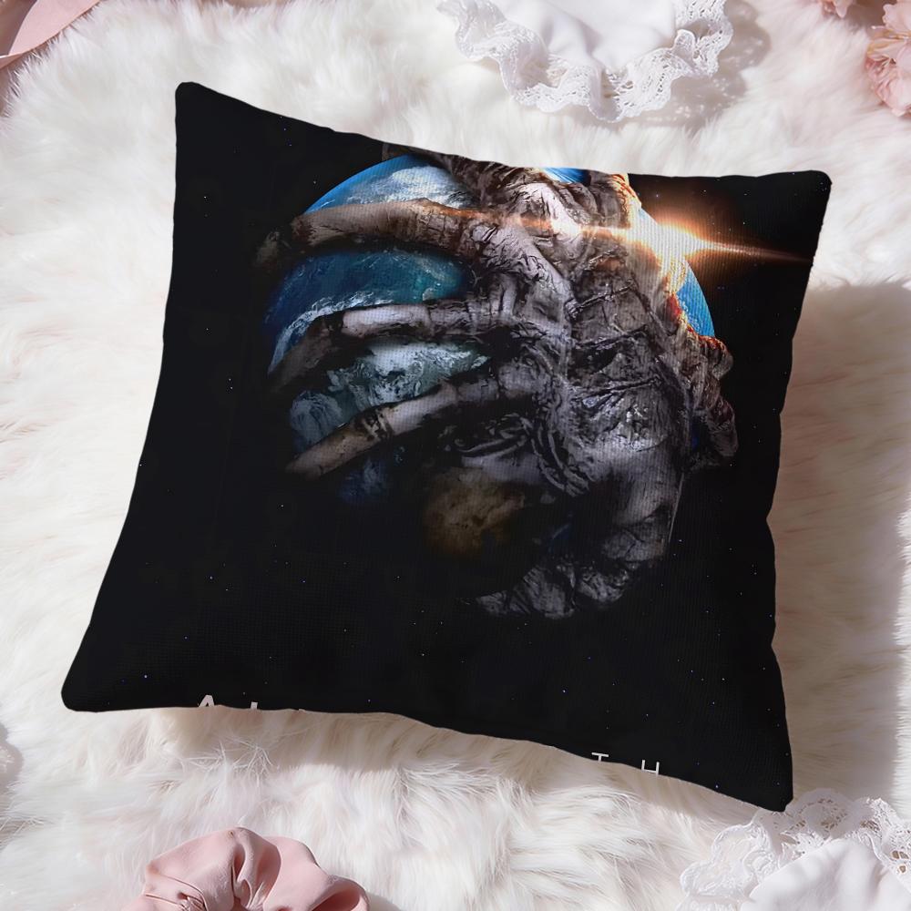 Popular A-AAlien Earth Cushion Cover Soft Washable Pillow Case Multi-Scene for Couch Bed Travel Office Use