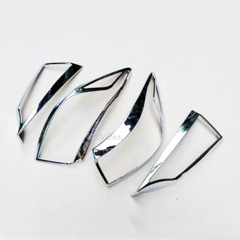 Auto Zurück Schwanz Hinten Trim Licht Lampe Rahmen Stick ABS Chrom Abdeckung 2 stücke Für Mazda 3 Axela M3 2014 2015 2016 2017