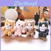 Realistic Cat Plush Keychain With Ultra Soft Pp Cotton Bag Charm Gift For Girls