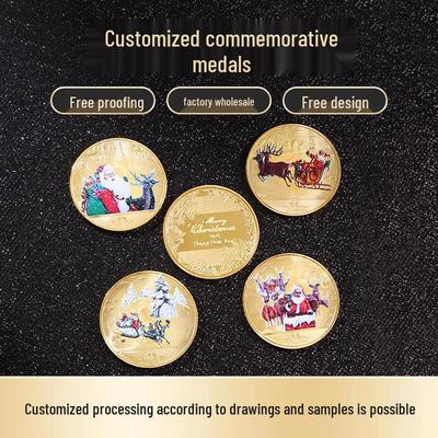 Herdenkingsmuntenverzameling van de Kerstman: Zilver & Goud Kerstcadeau voor Kinderen