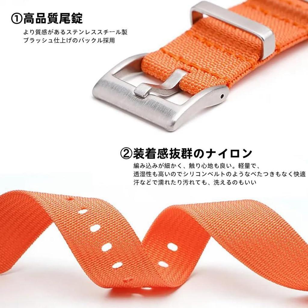 Jumpsunfun 20mm Military Nylon Watch Band for Omega X Swatch Speedmaster MoonSwatch, Gray