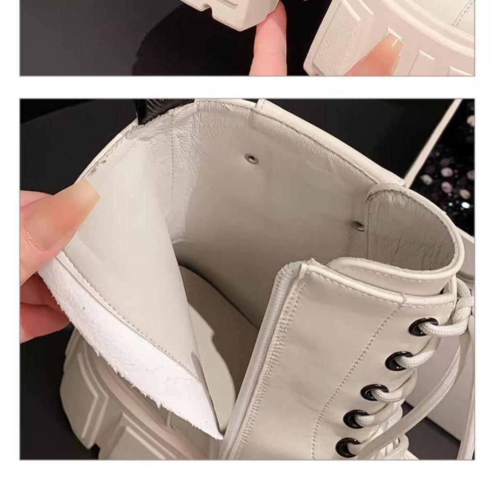 British Style Super Soft Lace-Up Martin Boots: Thick Sole, Versatile, Autumn 2025 Collection - Lightly Mature Casual Ankle Boots.