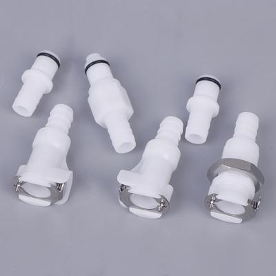 3/8 Pom Medical Panel Mount Female Quick Disconnect Coupling Hose Barb Air Water Cpc Connectors