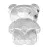 50pcs Nail Polish Color Card Transparent Acrylic Cute Cartoon Bear Shaped Nail Art Color Display Card