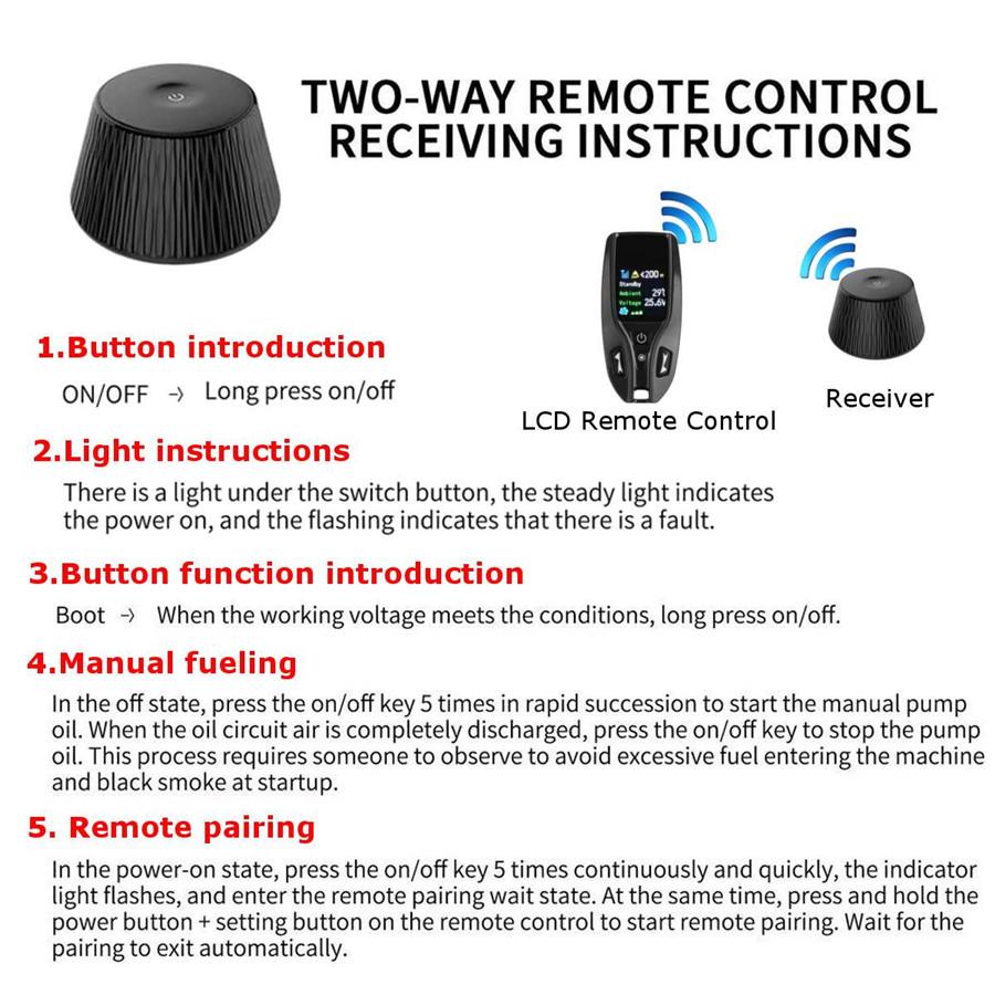 Heater remote control 2 in 1 + receiver