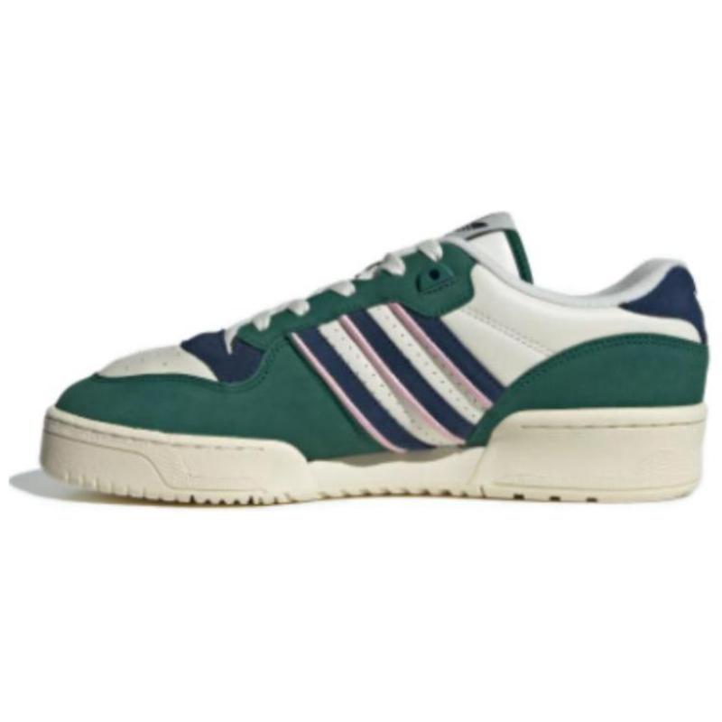 Adidas Originals Rivalry Anti-Slip Wear-Resistant Low-Top Skateboard Shoes Green White Sneakers IH0500