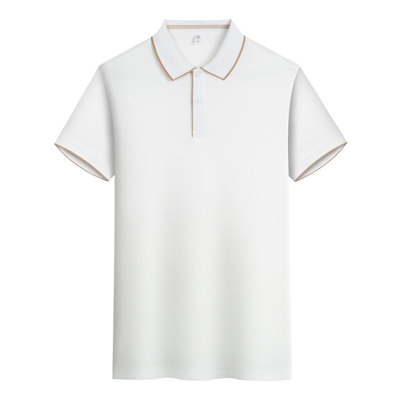 

Мужская рубашка в стиле business casual с коротким рукавом, однотонная, поло, модная, дышащая, удобная, универсальная XS белый