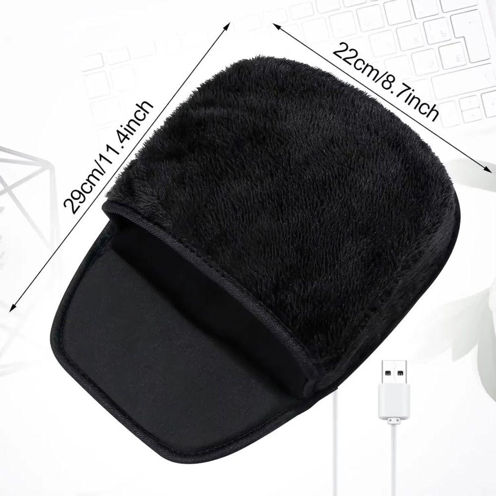 Thickened Hand Warmer Pad USB Heating Warm Mouse Cover New USB Heated Mouse Pad  Winter