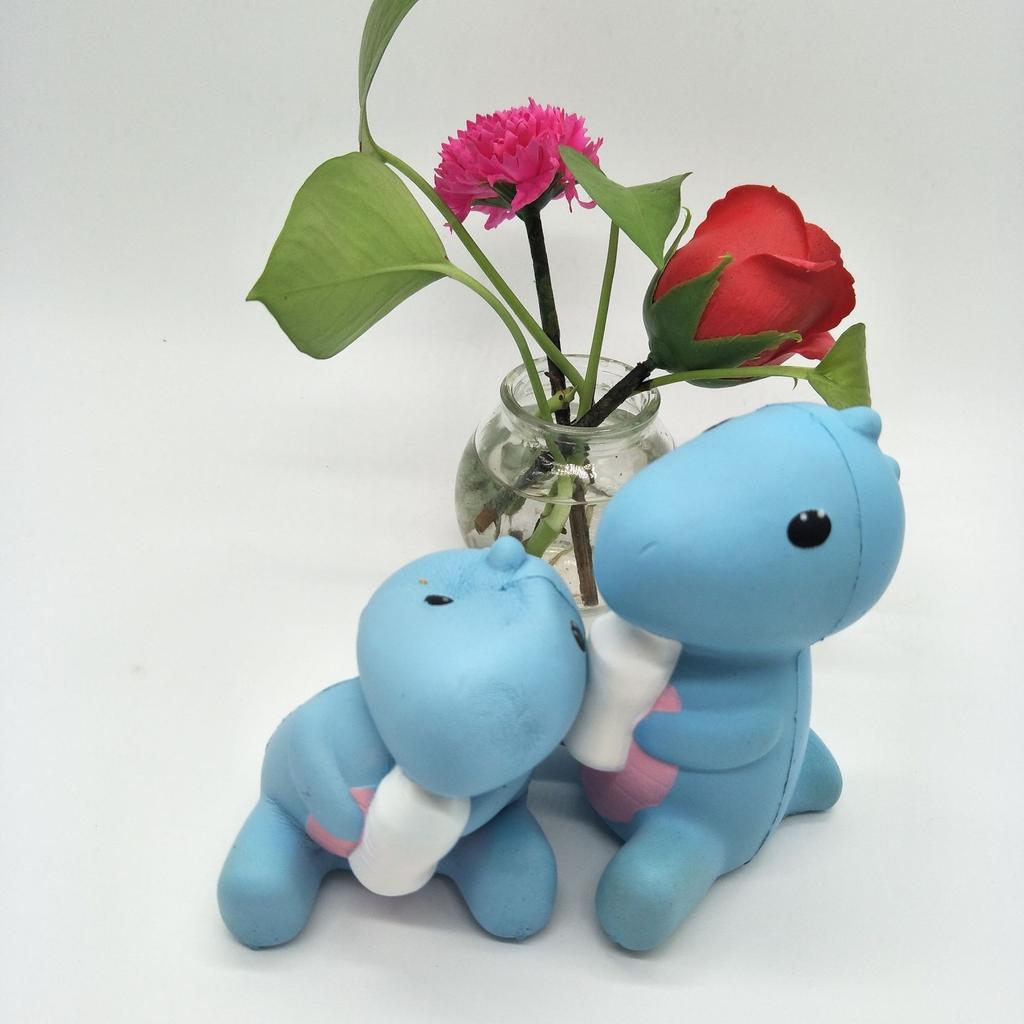 2017 Jumbo 11cm Kawaii Cute Squishy Milk Bottle Super Slow Rising Dinosaur Baby Cartoon Kids Toy