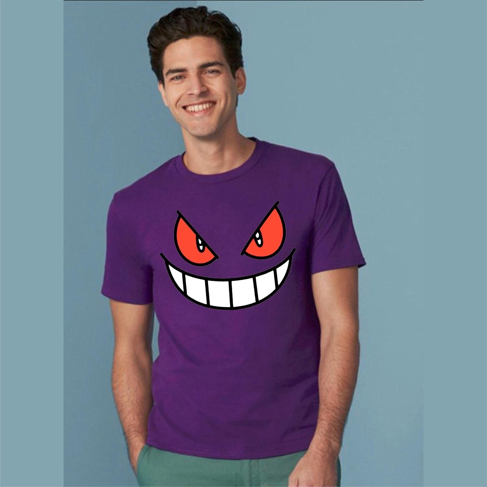 

Gengar Face style inspired T-Shirt TV Show Catchem 100% Cotton Kids Adults Tee S