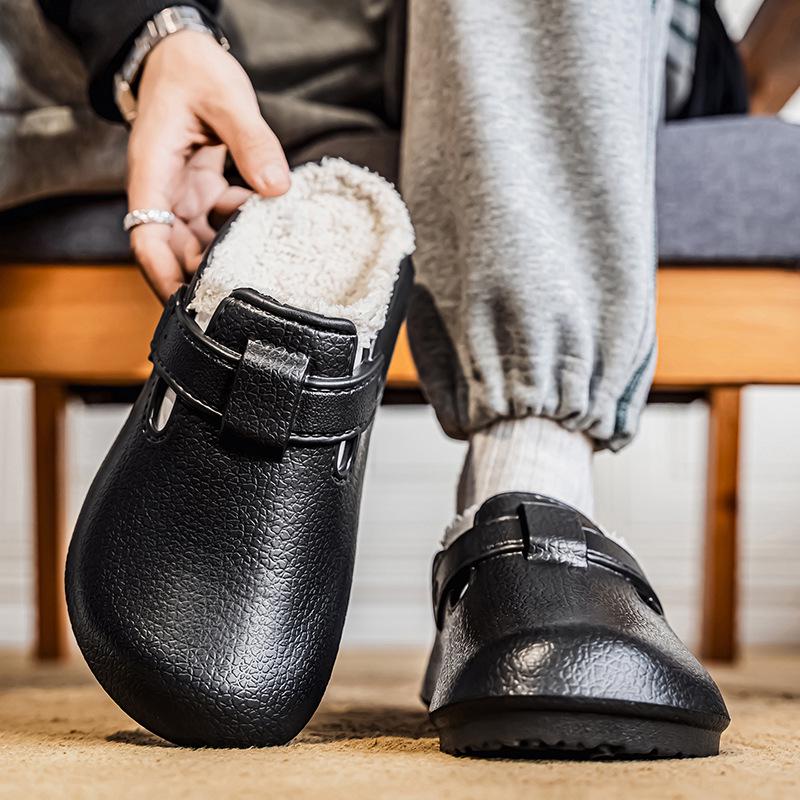 2025 Winter Extra Thick Fleece-Lined Birkenstock Clog Slippers for Couples