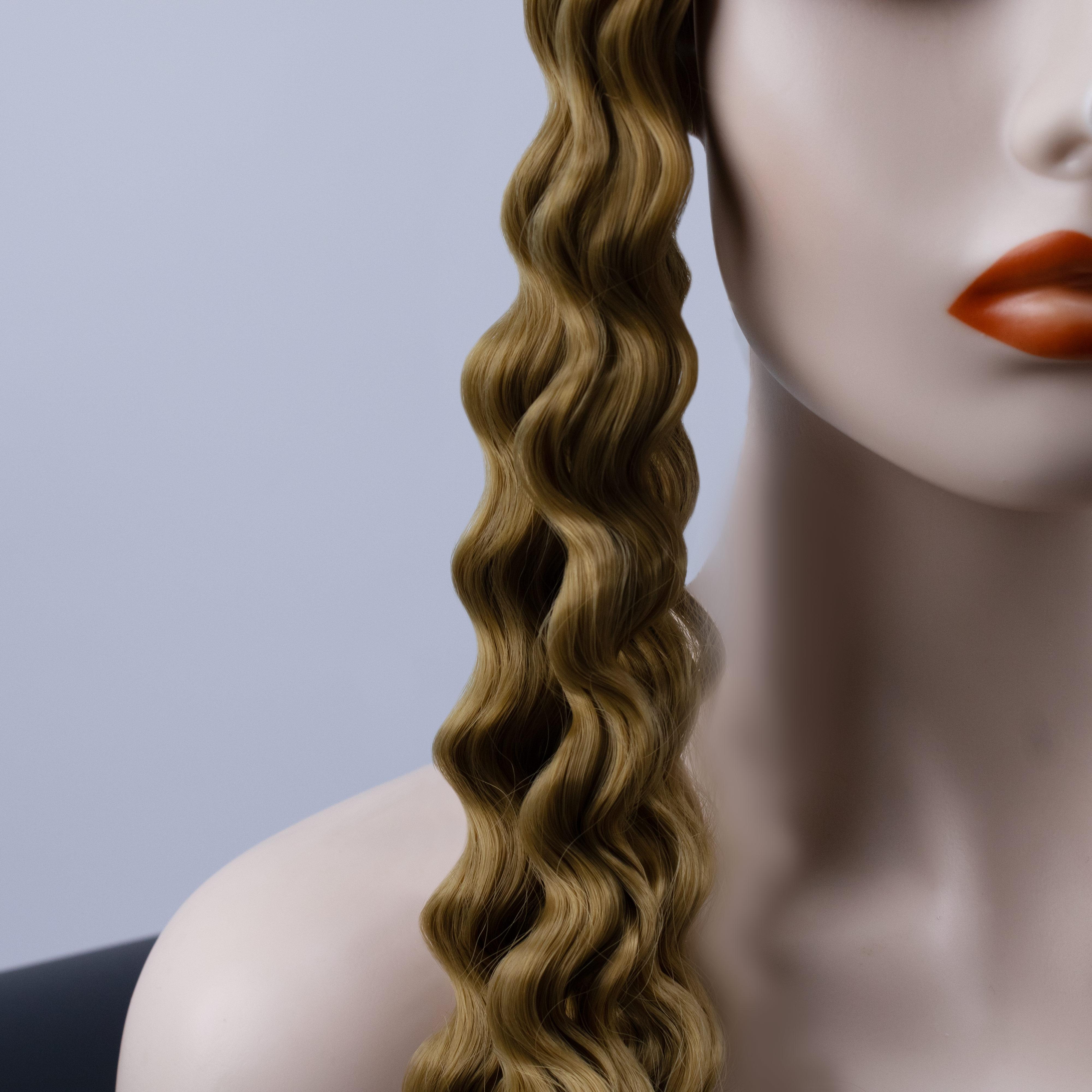 High Quality Color Custom Cheap High Temperature Silk Heat Resistant Flame Retardant Organic Protein Hair Extension (as the picture,22 )