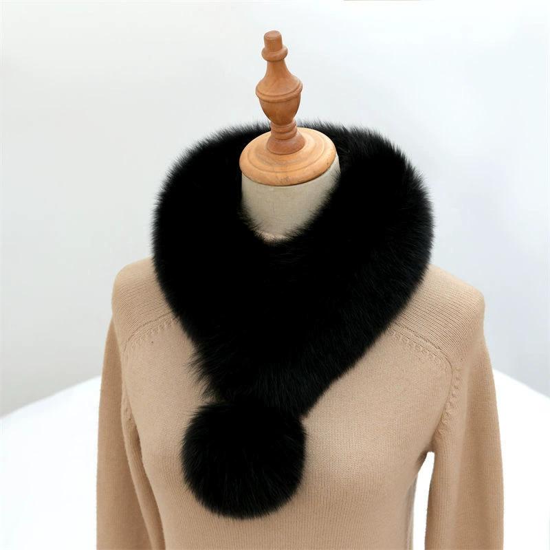 1PC Furry High-end Scarf Warm Fur Collar Thick Plush Skin-friendly Delicate Fashionable Stylish