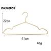 10pcs Silver/Gold Metal Clothes Hangers Aluminum Alloy Durable Clothes Hanger for Coats Skirts Pants Dress Hanging