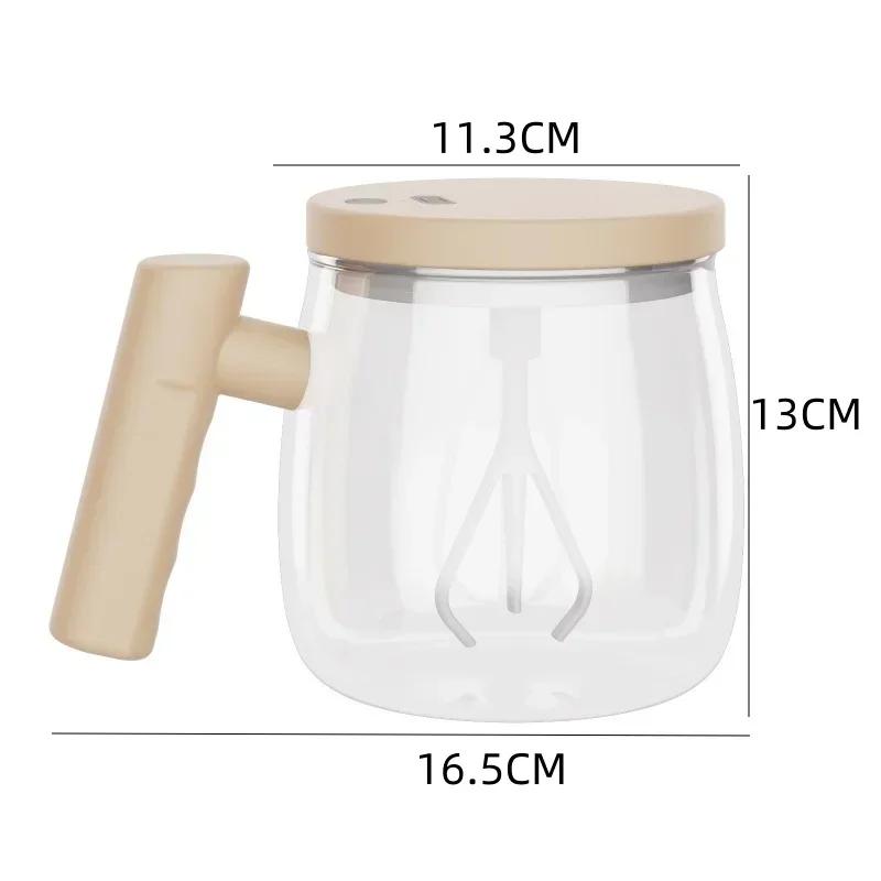 400ML Elektrische Selbstumrührende Kaffeetasse Wiederaufladbare Selbstmischende Saft-Kaffeetasse Heim Büro Fitnessstudios Proteinpulver Mischbecher