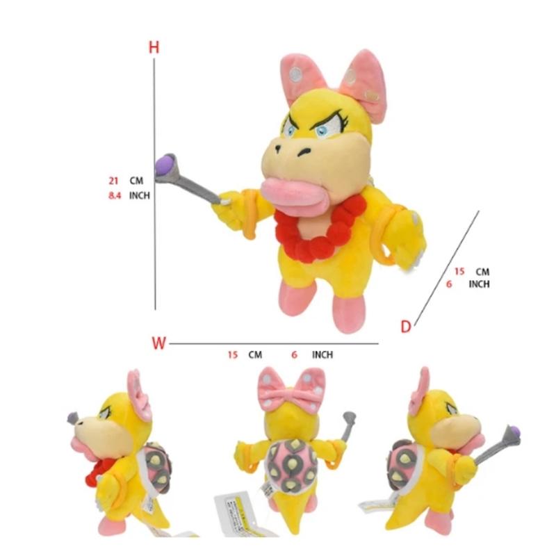 Super Mario Bros Plyšové Hračky Wonder Bowser Jr Meowser Lemmy Iggy Bowser Anime Vypchaté Kreslené Peluche Bábiky Detské Darčeky