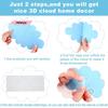 M-Artificial White Cotton Clouds for Wedding Background Decor Christmas Birthday Party DIY Hanging Home Living Room Decor