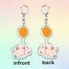 Cute Cartoon Flying Pigs with Balloons Keychain for Accessories Lovely Animals Keyring Jewelry Fans Friends Gifts
