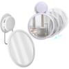 Adjustable Suction Cup Makeup Mirror 360 Degree Rotation Wall Mounted Vanity Mirror  Shower