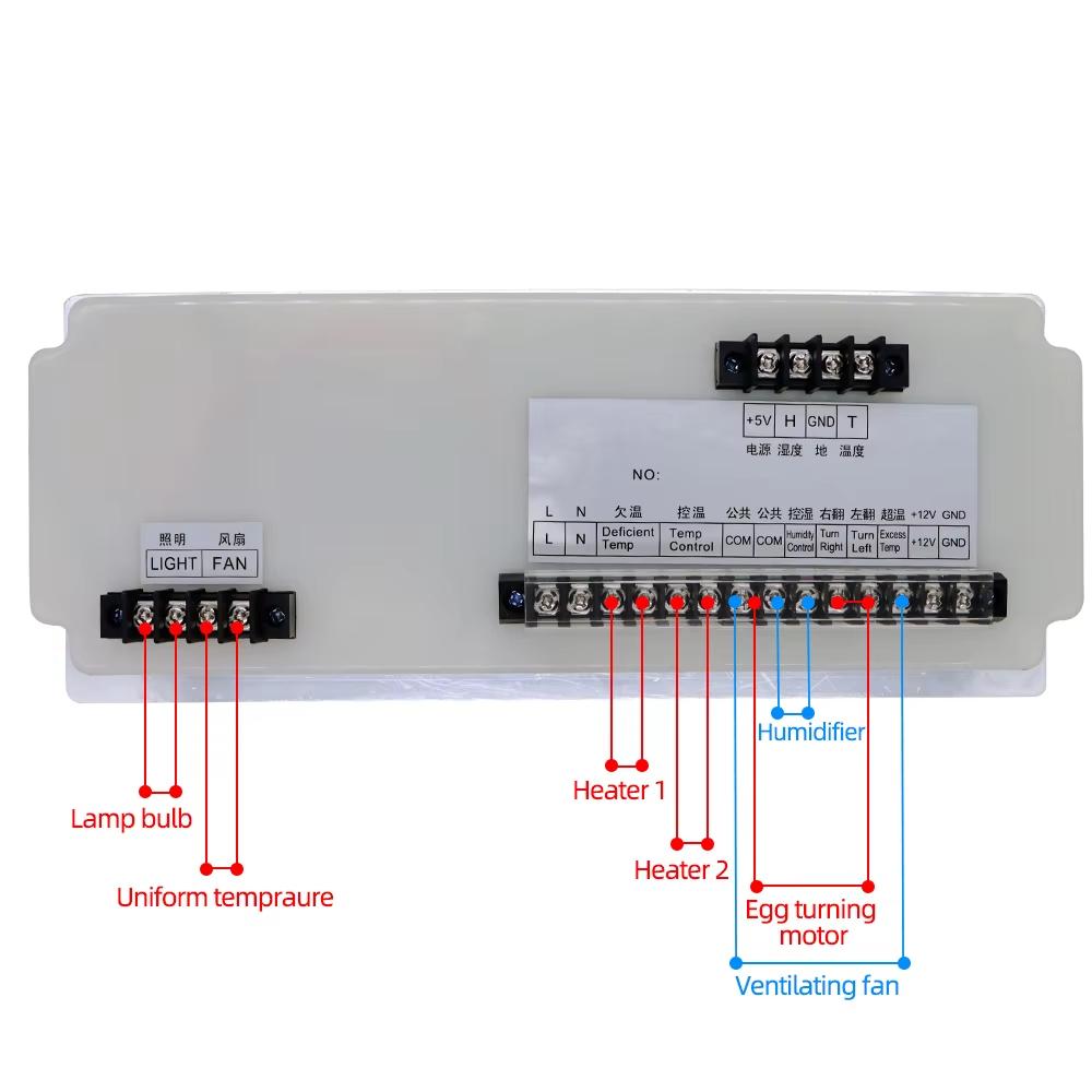 XM-18D Äggkläckare Inkubator Automatisk Inkubator Temperaturkontroller Termostat Styrsystem Sensor Fuktighet Inkubator