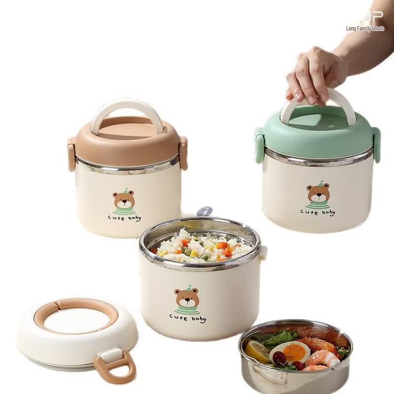 Cartoon Insulated Stainless Steel Lunch Container