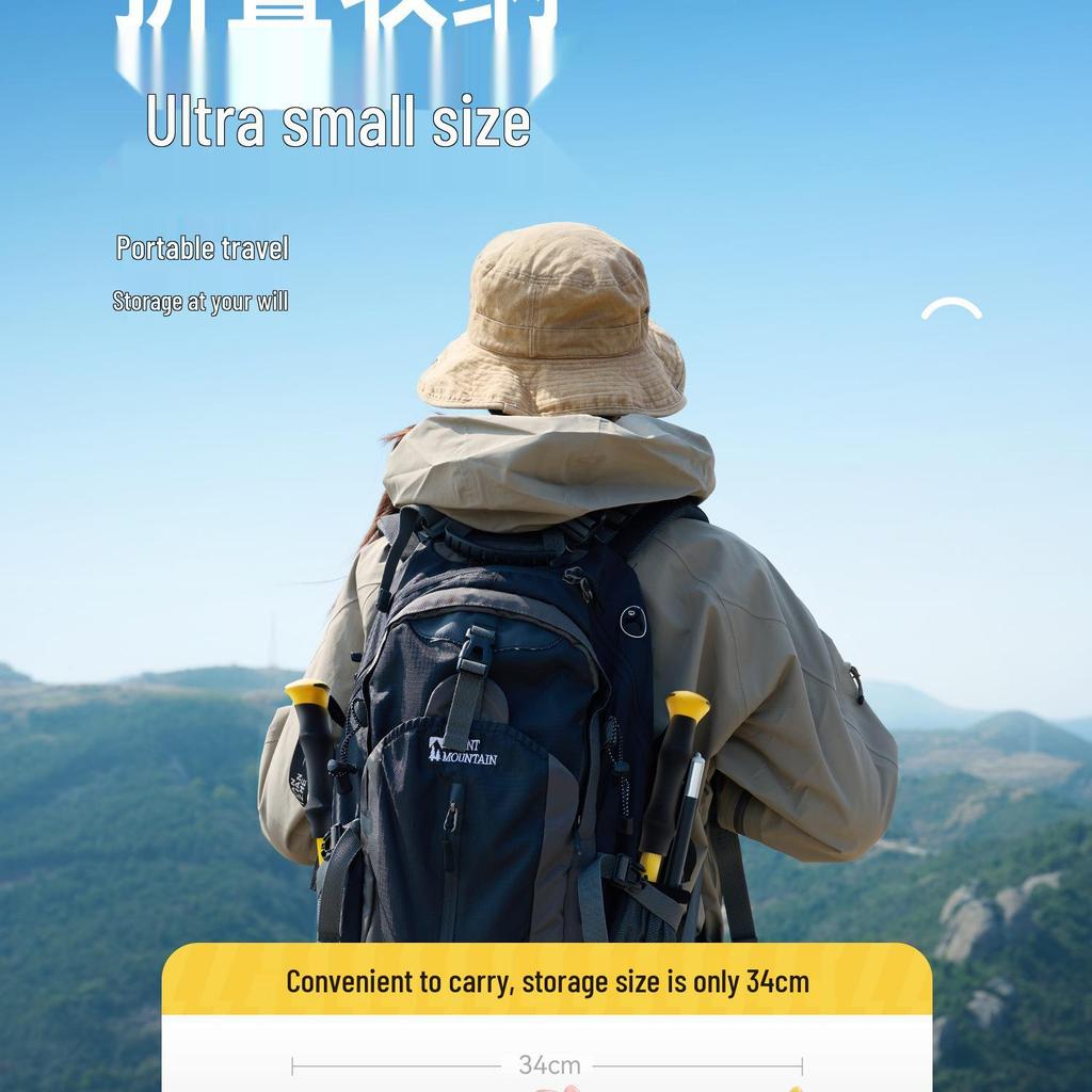 Women's Ultra-light Carbon Fiber Trekking Poles - Professional Folding Hiking Gear