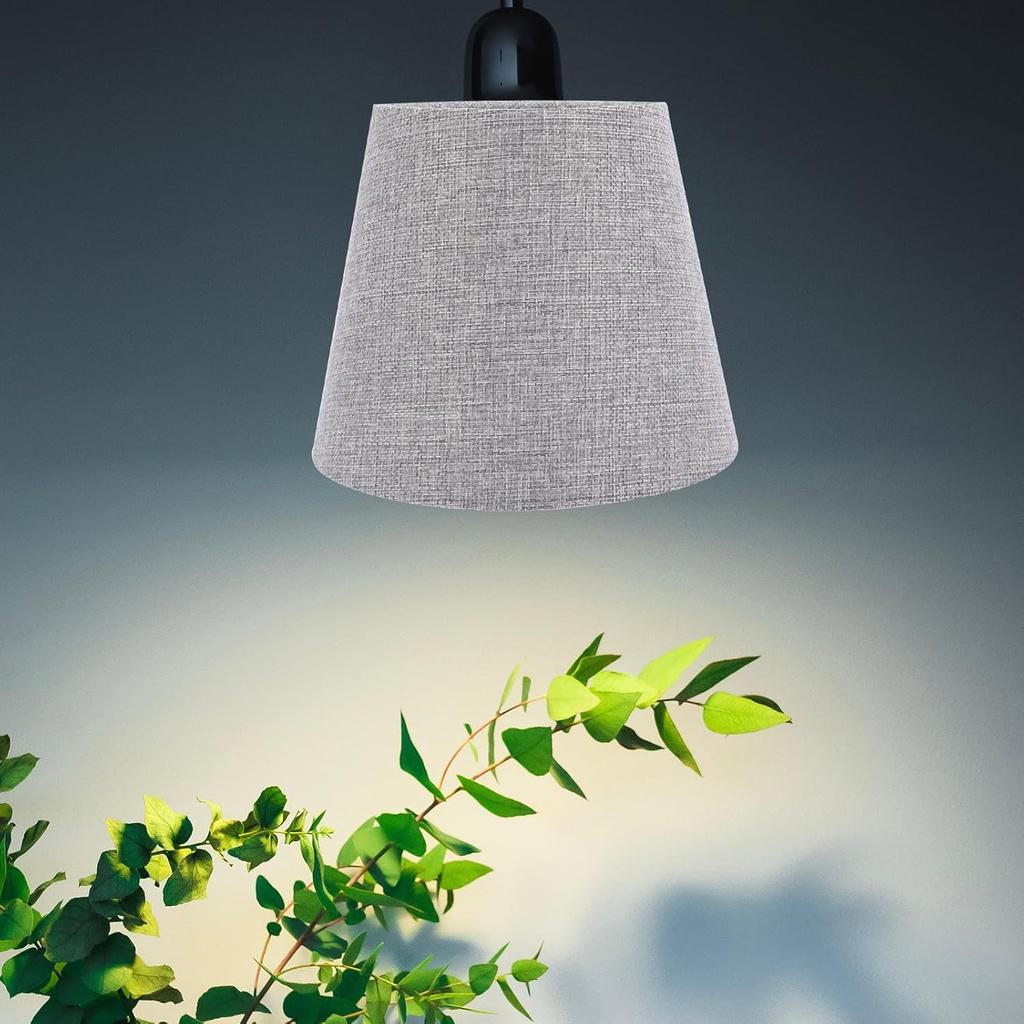 BESTOYARD Grey Cylindrical Cloth Lampshade for Table & Floor Lamps