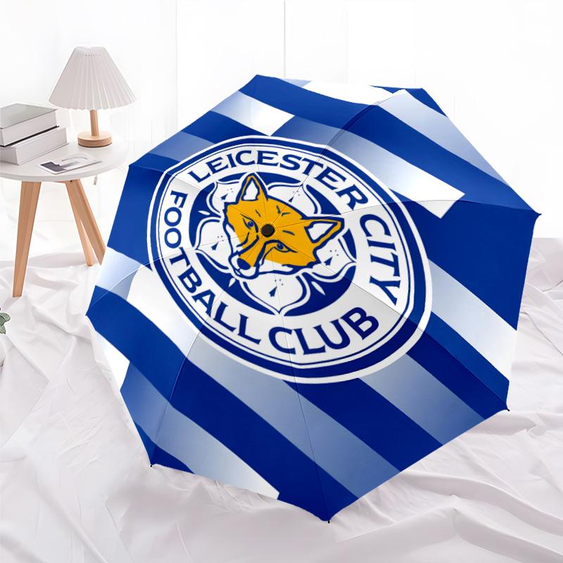 1pc Leicester City FC Umbrella, Sun Protection, And UV Shielding. It Has Eight Sturdy Ribs for Outdoor Use And Perfect As a Holiday Gift