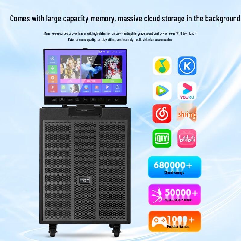 NEWMINE N517 Home KTV Karaoke System with 17-inch Display