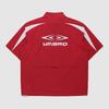Umbro Double-Cut Short Sleeve Stand Neck Anorak Red (Uq221Swt54) (B Type)